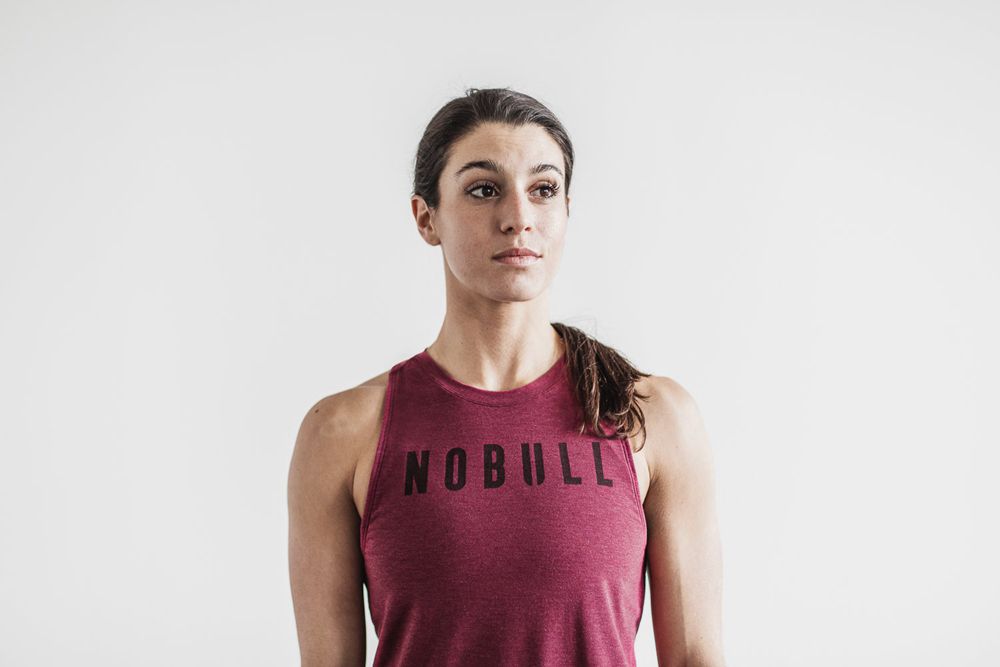 NOBULL High-Neck Tank Üstleri Bayan - Bordo - Turkiye (WJI-946281)